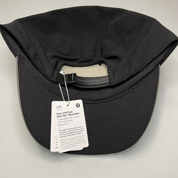 Lululemon Black Fast and Free Running Hat - Picture 2 of 4